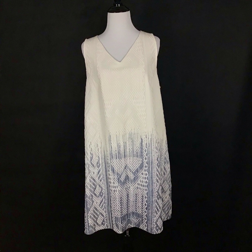 Zara Collection Ombré Puff Print Shift Dress Large - Picture 2 of 8